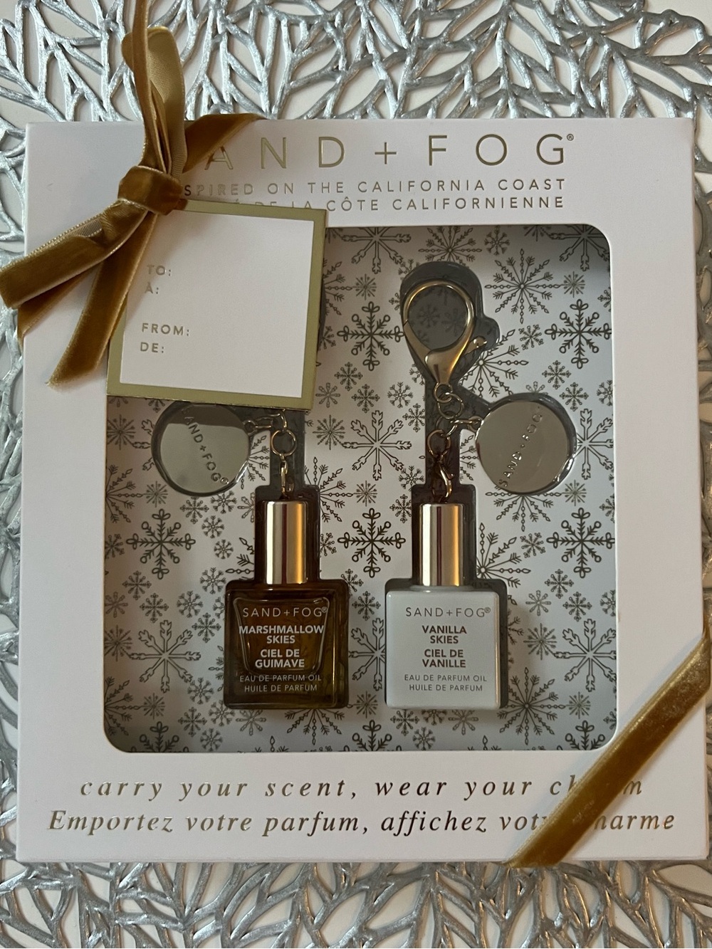 Sand + Fog charm set